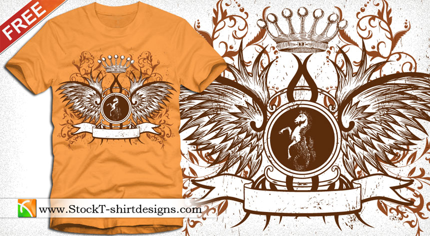 Free Vector T-shirt Design Download | T-shirt Design Illustrator Free | StockT-shirtDesigns