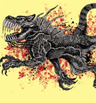 Dragon T-shirt Vector Graphic Design with Grunge