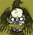 Eagle T-shirt Design with Skull