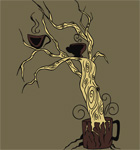 Coffee Tree Vector T-shirt Design